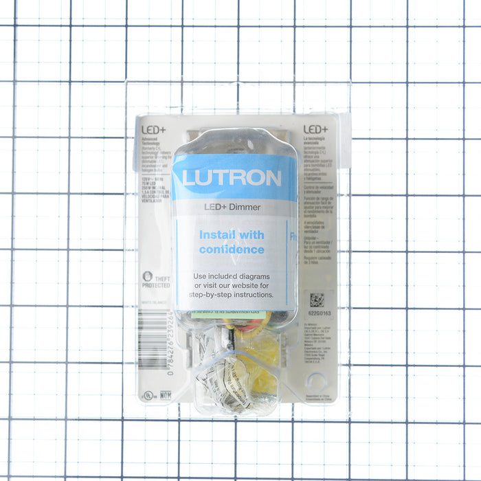 Lutron Maestro 1.5A/75W Fan/Light Speed Control White Clamshell (MACL-LFQH-WH)