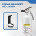 Kidde MAR110 Mariner 110 Fire Extinguisher 1-A:10-B:C 2.5 Pound Nylon Strap Bracket White Disposable With Stainless Steel Handle/Lever (21030899)