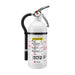 Kidde MAR210 Mariner 210 Fire Extinguisher 2-A:10-B:C 4 Pound Nylon Strap Bracket White Disposable With Stainless Steel Handle/Lever (21030904)