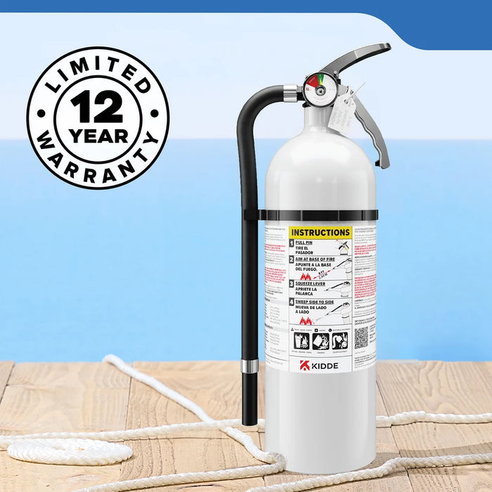 Kidde MAR340 Mariner 340 Fire Extinguisher 3-A:40-B:C 5 Pound (21031423)