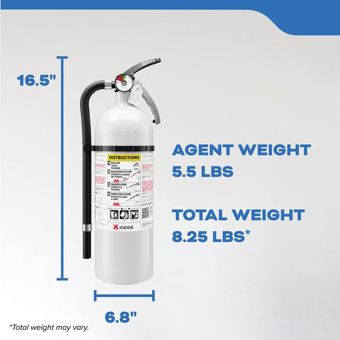Kidde MAR340 Mariner 340 Fire Extinguisher 3-A:40-B:C 5 Pound (21031423)