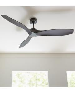 Generation Lighting Collins 60 Inch Ceiling Fan Midnight Black Finish (3CLNCSM60MBK)