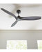 Generation Lighting Collins 60 Inch Ceiling Fan Midnight Black Finish (3CLNCSM60MBK)