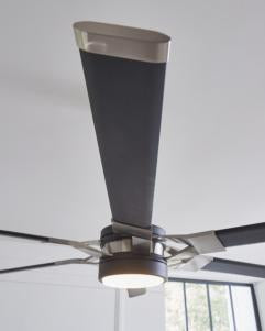 Generation Lighting Loft 62 Inch LED Ceiling Fan Midnight Black Finish (6LFR62MBKD)