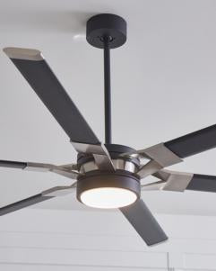 Generation Lighting Loft 62 Inch LED Ceiling Fan Midnight Black Finish (6LFR62MBKD)