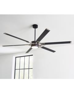 Generation Lighting Loft 72 Inch LED Ceiling Fan Midnight Black Finish (6LFR72MBKD)