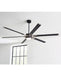 Generation Lighting Loft 72 Inch LED Ceiling Fan Midnight Black Finish (6LFR72MBKD)