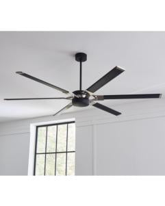 Generation Lighting Loft 72 Inch LED Ceiling Fan Midnight Black Finish (6LFR72MBKD)