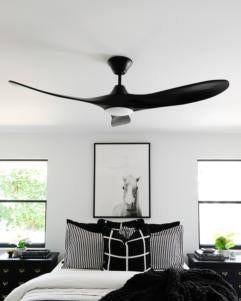 Generation Lighting Maverick 52 Inch LED Ceiling Fan Matte Black Finish (3MAVR52BKBKD)