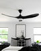 Generation Lighting Maverick 52 Inch LED Ceiling Fan Matte Black Finish (3MAVR52BKBKD)