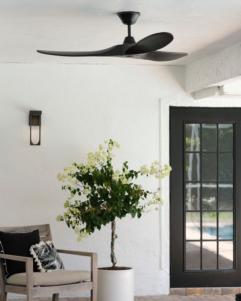 Generation Lighting Maverick 52 Inch Ceiling Fan Matte Black Finish (3MAVR52BKBK)