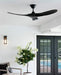 Generation Lighting Maverick 52 Inch Ceiling Fan Matte Black Finish (3MAVR52BKBK)