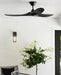 Generation Lighting Maverick 52 Inch Ceiling Fan Matte Black Finish (3MAVR52BKBK)