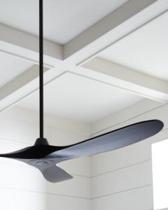 Generation Lighting Maverick 60 Inch Ceiling Fan Matte Black Finish (3MAVR60BKBK)