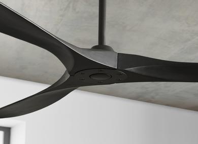 Generation Lighting Maverick 70 Inch Ceiling Fan Matte Black Finish (3MAVR70BKBK)