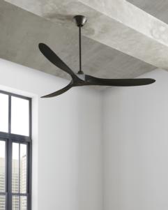 Generation Lighting Maverick 70 Inch Ceiling Fan Matte Black Finish (3MAVR70BKBK)