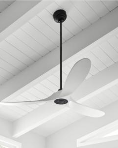 Generation Lighting Maverick 60 Inch LED Ceiling Fan Matte White Finish (3MAVR60RZWD)