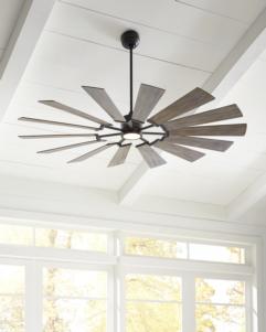 Generation Lighting Prairie 72 Inch LED Ceiling Fan Aged Pewter Finish (14PRR72AGPD)