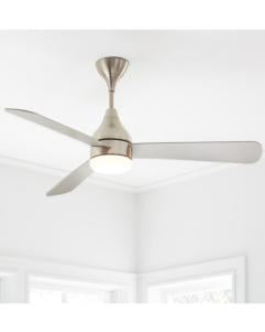 Generation Lighting Streaming 60 Inch LED Ceiling Fan Brushed Steel Finish (3STMSM60BSD)