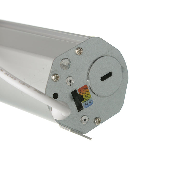 GM Lighting 120V MicroTask3 3 Inch Round Downlight CCT Selectable 2700K/3000K/3500K/4000K/5000K 90 CRI Integrated Power Supply And Junction Box Dimmable White (MDL-3R-5CCT-WH)