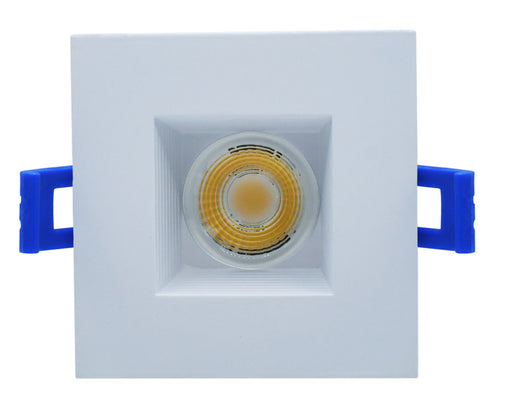 GM Lighting Mini IC Rated Deep Regressed LED Downlight 120V 8W CCT Selectable 2700K/3000K/3500K/4000K/5000K 90 CRI 3-3/8 Inch Square White (MDL-3S-5CCT-WH)