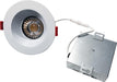 GM Lighting 120V MicroTask4 Mini IC Rated Recessed LED Downlight 15W 975Lm 2700K 90 CRI 4-1/2 Inch Diameter White (MDL-4R-27-WH)