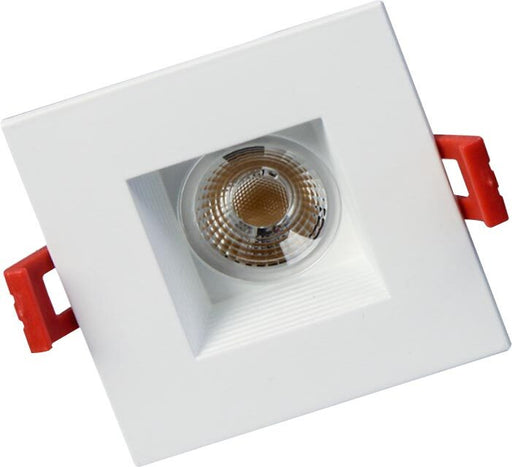 GM Lighting 120V MicroTask4 Mini IC Rated Recessed LED Downlight 15W 975Lm 2700K 90 CRI 4-1/2 Inch Square White (MDL-4S-27-WH)