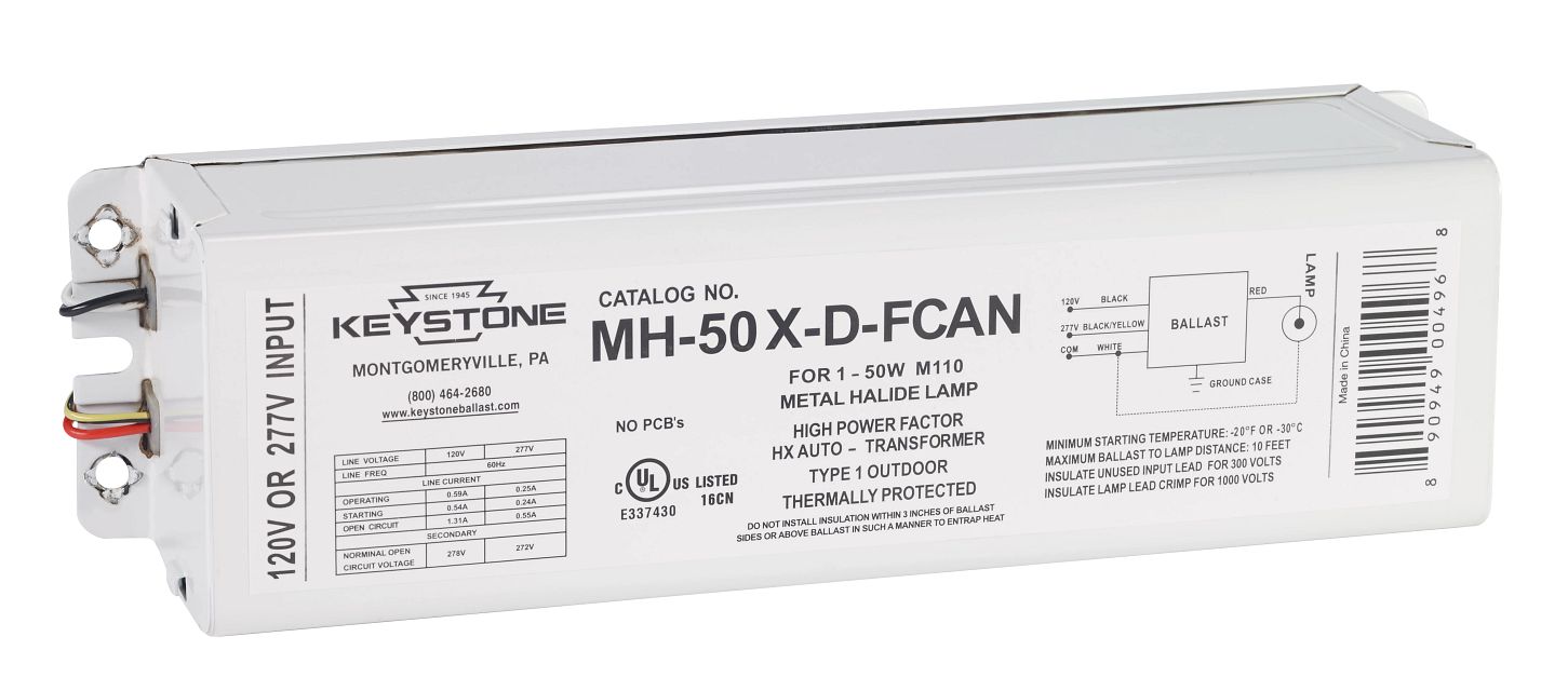 Keystone 50W Metal Halide 120/277V F-Can (MH-50X-D-FCAN /A)