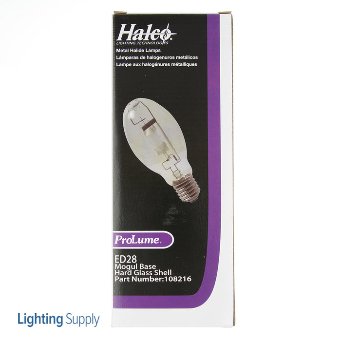 Halco MH400/U/ED28 400W HID ED28 4000K 65 CRI Mogul E39 Base Dimmable Metal Halide Bulb ANSI #M59 (108216)