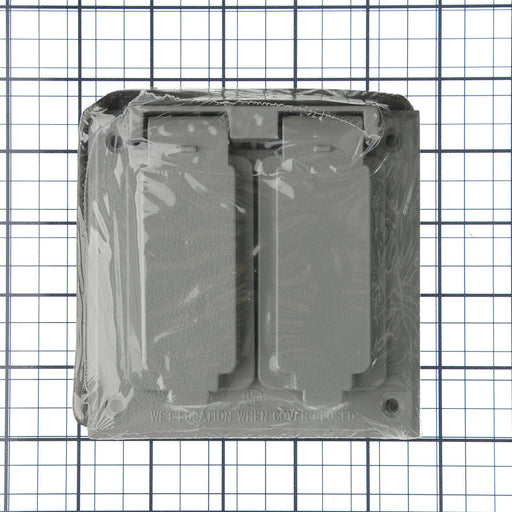 MORRIS 1 GFCI And 1 Single Receptacle Cover Gray (37240)