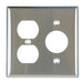 MORRIS Stainless Steel 2-Gang 1 Duplex 1 Single Receptacle Wall Plate (83550)