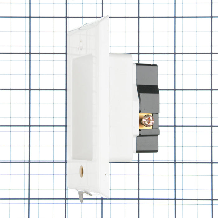 MORRIS 1-Gang Recessed Receptacle With Wall Plate (84005)