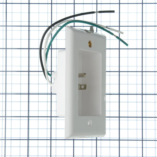 MORRIS 1-Gang Recessed Plug With Wall Plate (84006)