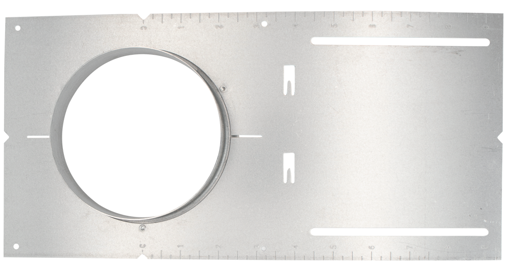 Lotus LED Lights 4 3/8 Inch Hole 13 Inch Plate With 1 1/4 Inch Flange For 4 Inch Fire Rated Models 2 X 5/8 Inch Drywall Installations (MP4-114FR)