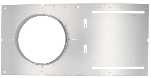 Lotus LED Lights 4 3/8 Inch Hole 13 Inch Plate With 1 1/4 Inch Flange For 4 Inch Fire Rated Models 2 X 5/8 Inch Drywall Installations (MP4-114FR)