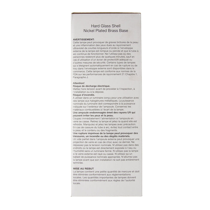 Halco MP400/BU/PS 400W HID ED37 4000K 65 CRI Mogul EX39 Base Dimmable Metal Halide Bulb ANSI #M155 M135 (108296)