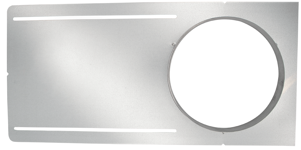 Lotus LED Lights 6 3/8 Inch Hole 13 Inch Plate With 1 1/4 Inch Flange For 6 Inch Fire Rated Models 2 X 5/8 Inch Drywall Installations (MP6-114FR)