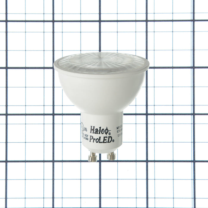 Halco MR16FL6/840/GU10/LED 6.5W LED MR16 4000K 120V 82 CRI GU10 Base Dimmable White Bulb (80530)