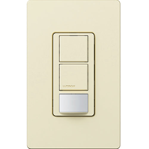 Lutron Maestro DV 6A Partial-On Occupancy Sensor Single-Pole Dual Circuit Almond (MS-PPS6-DDV-AL)