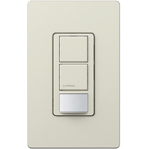 Lutron Maestro DV 6A Partial-On Occupancy Sensor Single-Pole Dual Circuit Light Almond (MS-PPS6-DDV-LA)