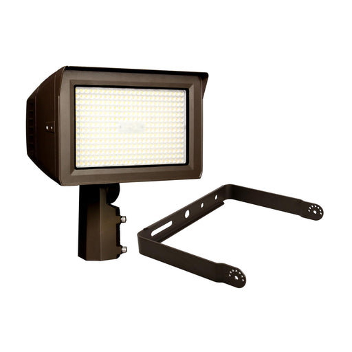 Maxlite 113749 LED Slim Flood Selectable 100W/130W/150W 3000K/4000K/5000K 120-277V 0-10V Adjustable Beam Bronze Photocell TAA (MSF150UA-WCSB2PCTA)