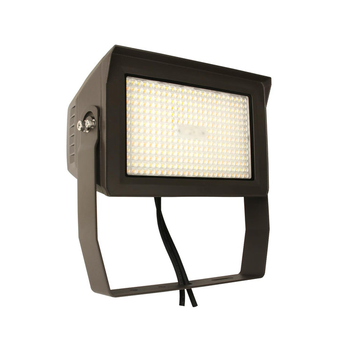 Maxlite 112499 Slim Flood Wattage/CCT Selectable 100W/130W/150W 3000K/4000K/5000K 120-277V 0-10V Dimming Adjustable Beam Bronze Yoke Photocell TAA (MSF150UA-WCSBYPCTA)