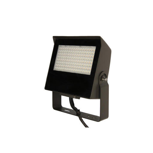 Maxlite 112497 Slim Flood Wattage/CCT Selectable 45W/50W/60W 3000K/4000K/5000K 120-277V 0-10V Dimming Adjustable Beam Bronze Knuckle 1/2 Inch Threaded Nipple Yoke Mount (MSF60UA-WCSBKTYPCTA)