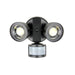 Maxlite 112883 LED Security Light With Motion Sensor Adjustable Beam 2-Head 25W 120V Black (MSL2HAL)