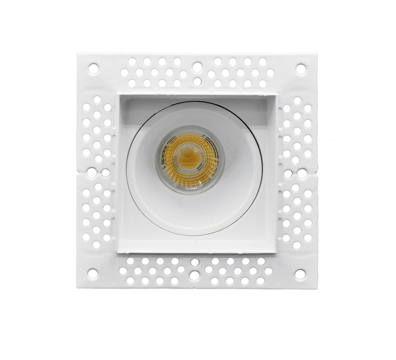 GM Lighting MiniTask 2 Inch Square Trimless Mini Downlights Fixed CCT Selectable 2700K/3000K/3500K/4000K/5000K White (MTST2-5CCT-W)