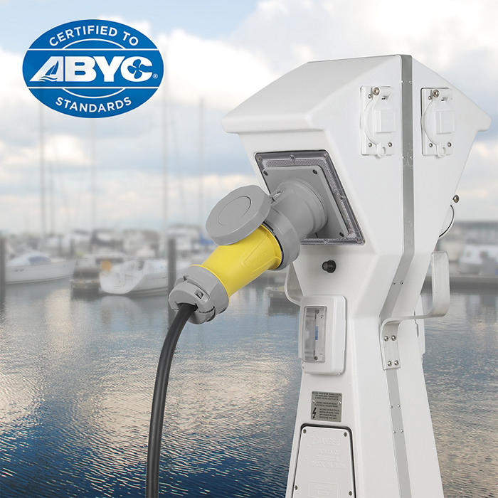 Leviton Marine 100A IEC Receptacle 120/208V 3-Phase 4P5W (M5100R9WLEV)