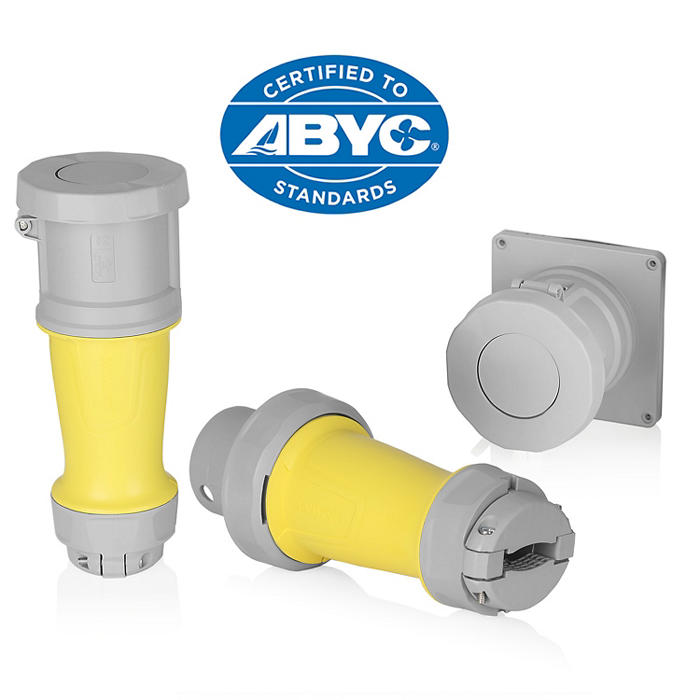 Leviton Marine 100A IEC Plug 120/208V 3-Phase 4P5W (M5100P9WLEV)