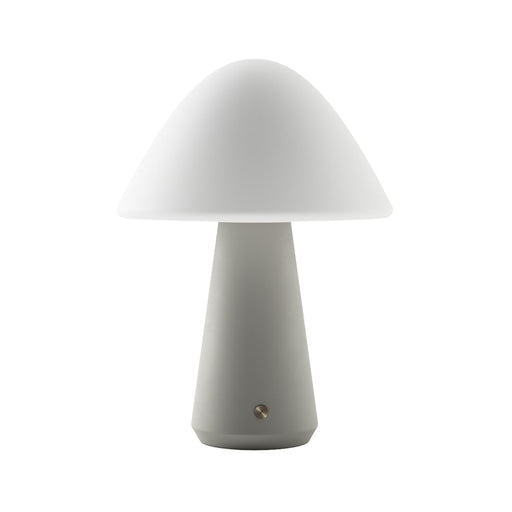 Bulbrite MUSHROOM/TL/GR Cordless Indoor Table Lamp Mushroom 5W 3.7V 300Lm 2700K 92 CRI Off Gray (K70603)