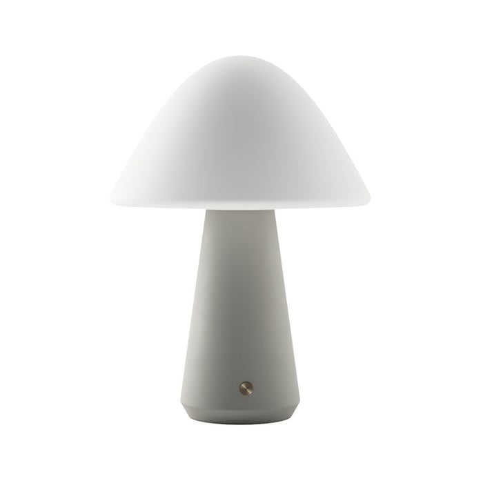 Bulbrite MUSHROOM/TL/GR Cordless Indoor Table Lamp Mushroom 5W 3.7V 300Lm 2700K 92 CRI Off Gray (K70603)