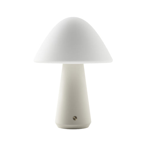 Bulbrite MUSHROOM/TL/OW Cordless Indoor Table Lamp Mushroom 5W 3.7V 300Lm 2700K 92 CRI Off White (K70600)